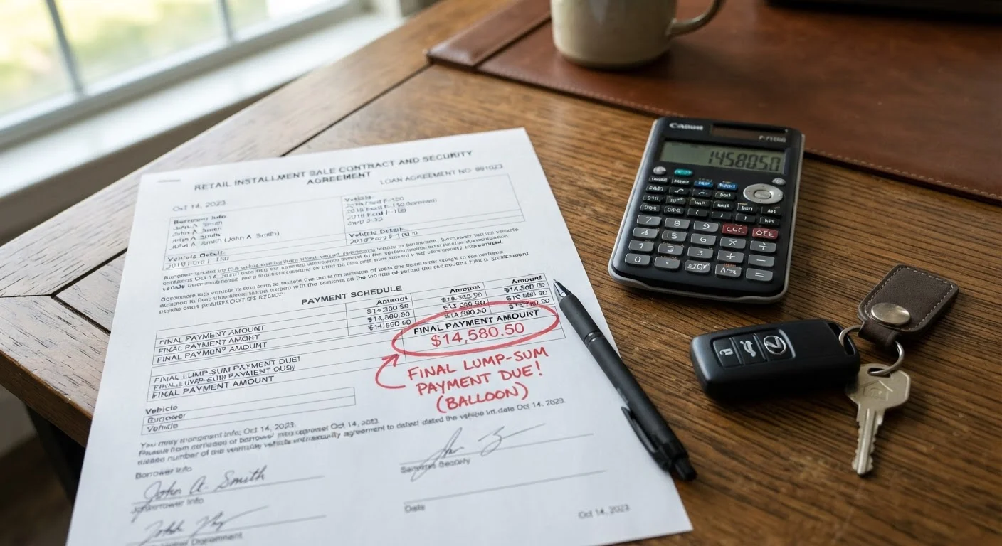 Balloon Payments in Auto Financing: Structure, Risks, and When They Appear