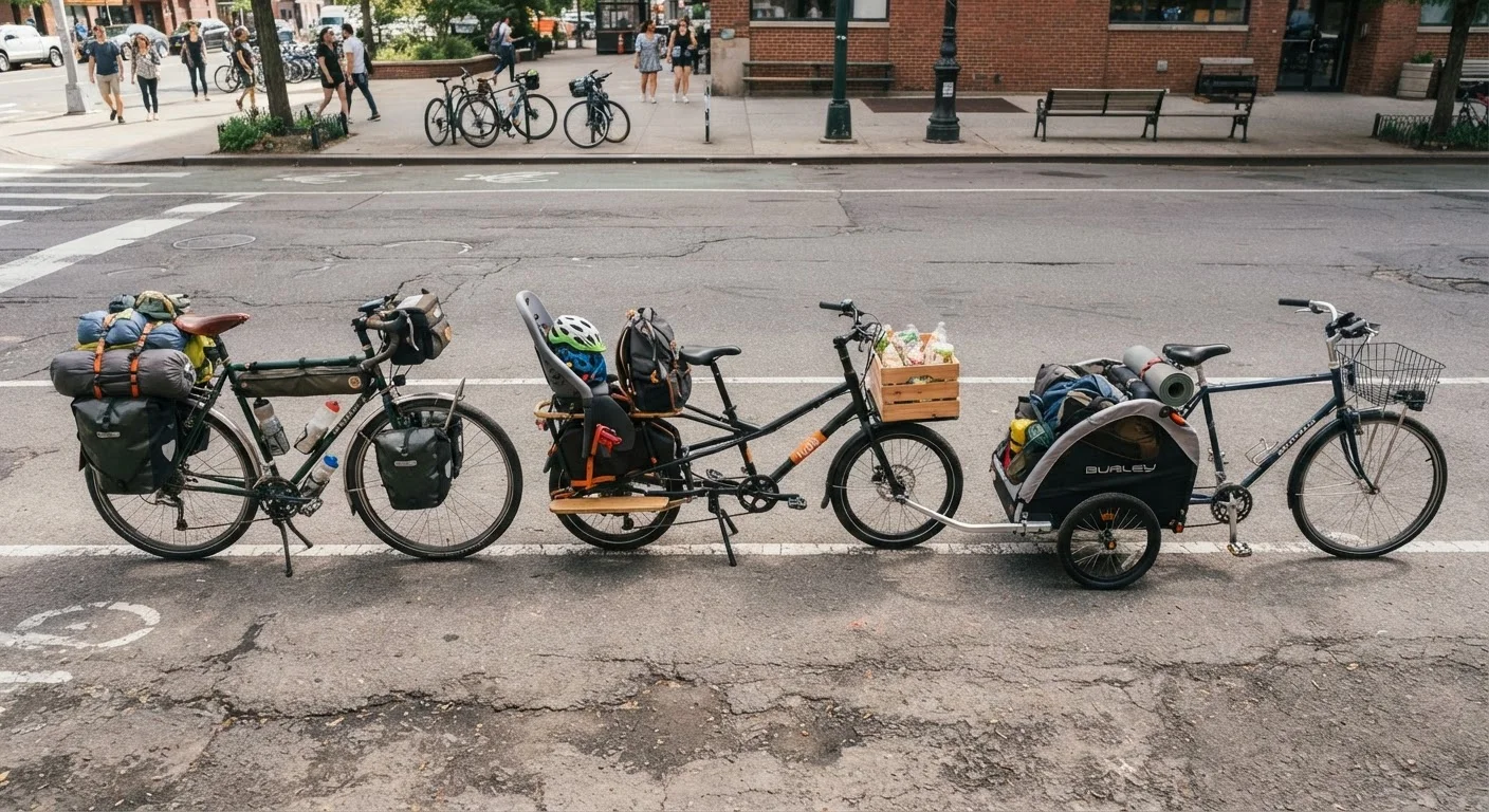 Carrying Cargo by Bike: Panniers, Trailers, and Cargo Bikes Weighed Up