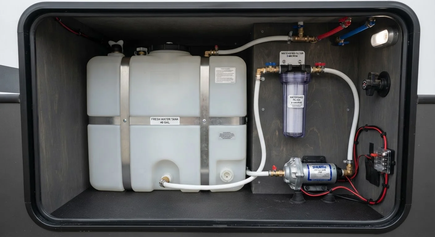 Fresh Water Tanks, Filters, and Pumps: The Complete RV Water System Guide