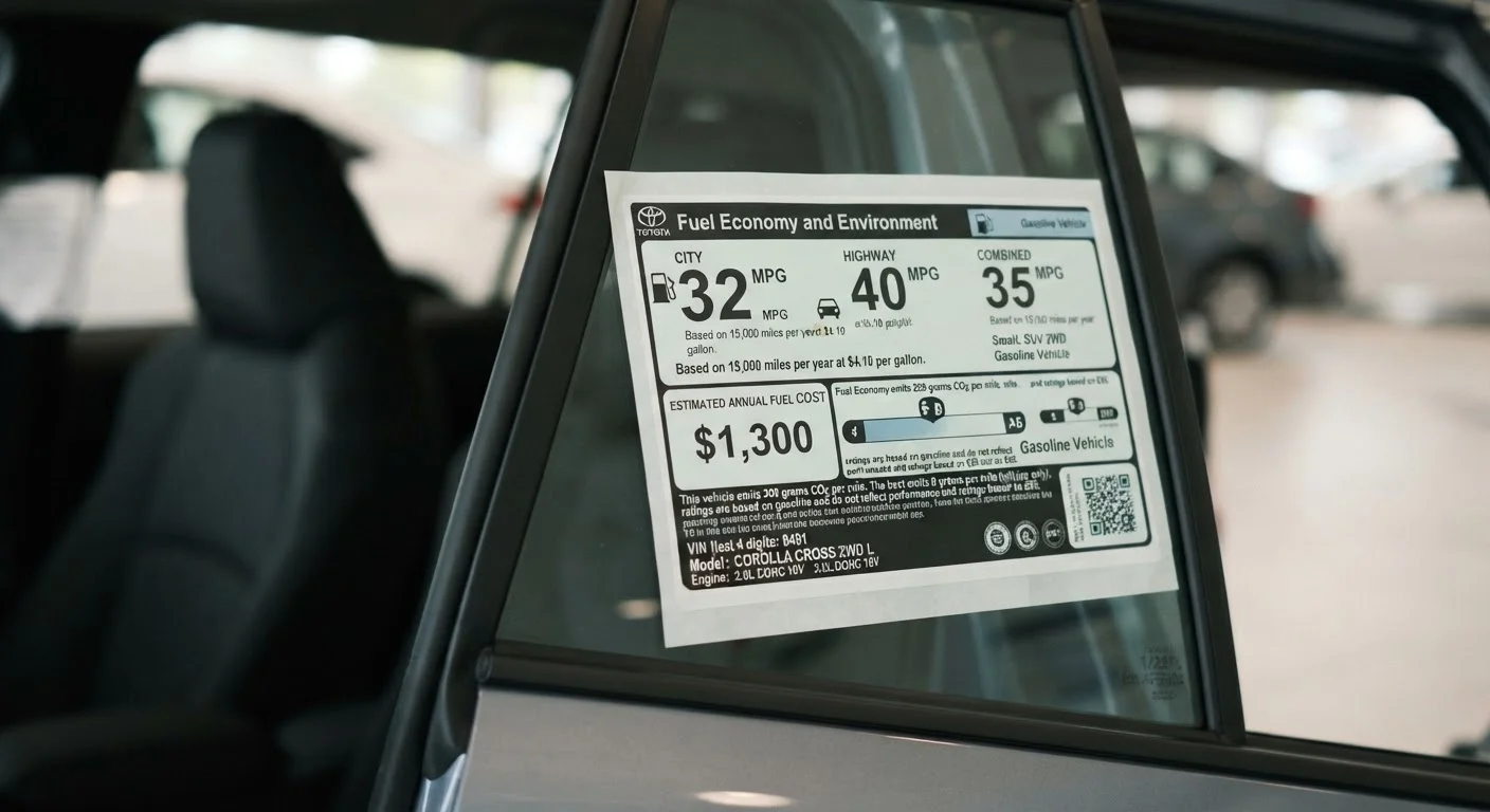 Fuel Economy and Your Wallet: What the Numbers on the Window Sticker Actually Mean