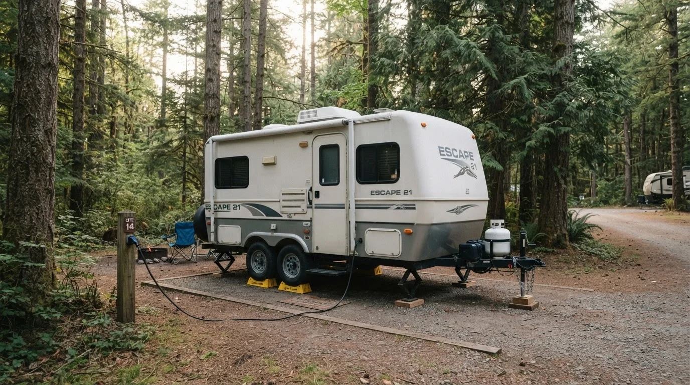 How to Set Up Camp at an RV Site: Leveling, Hookups, and Stabilization