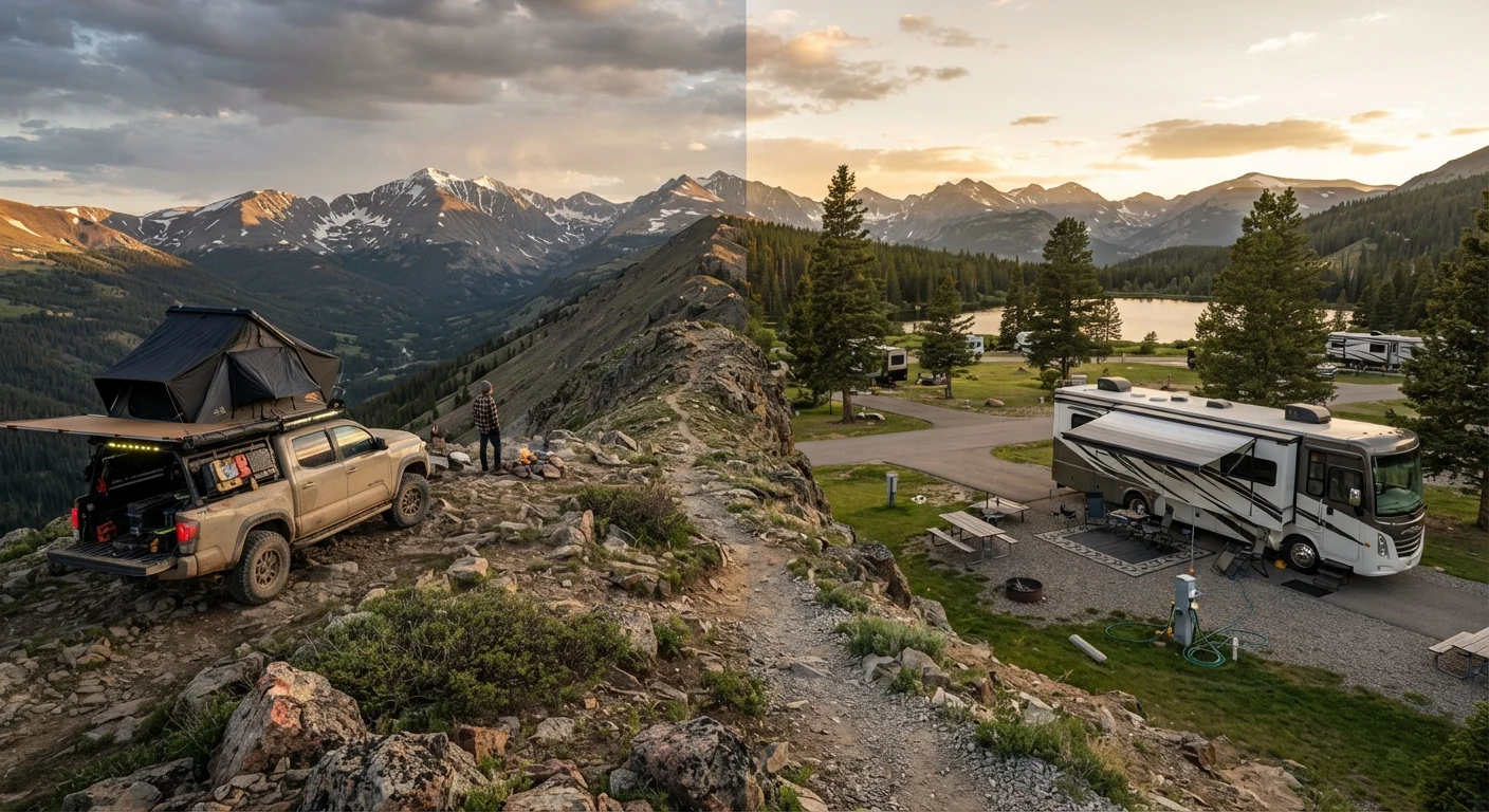 Overlanding vs. RV Camping: Choosing the Right Setup for Your Adventures