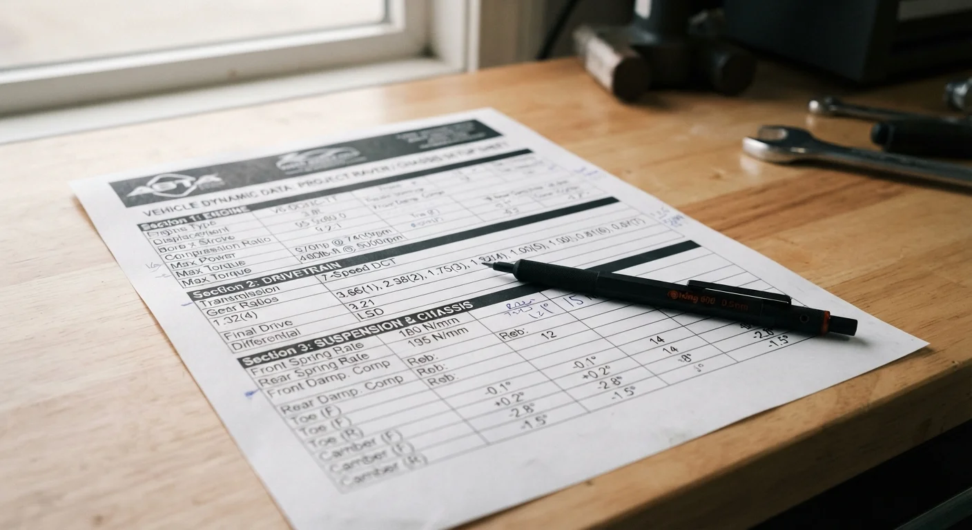 Reading a Sedan Spec Sheet Without Getting Lost in the Numbers