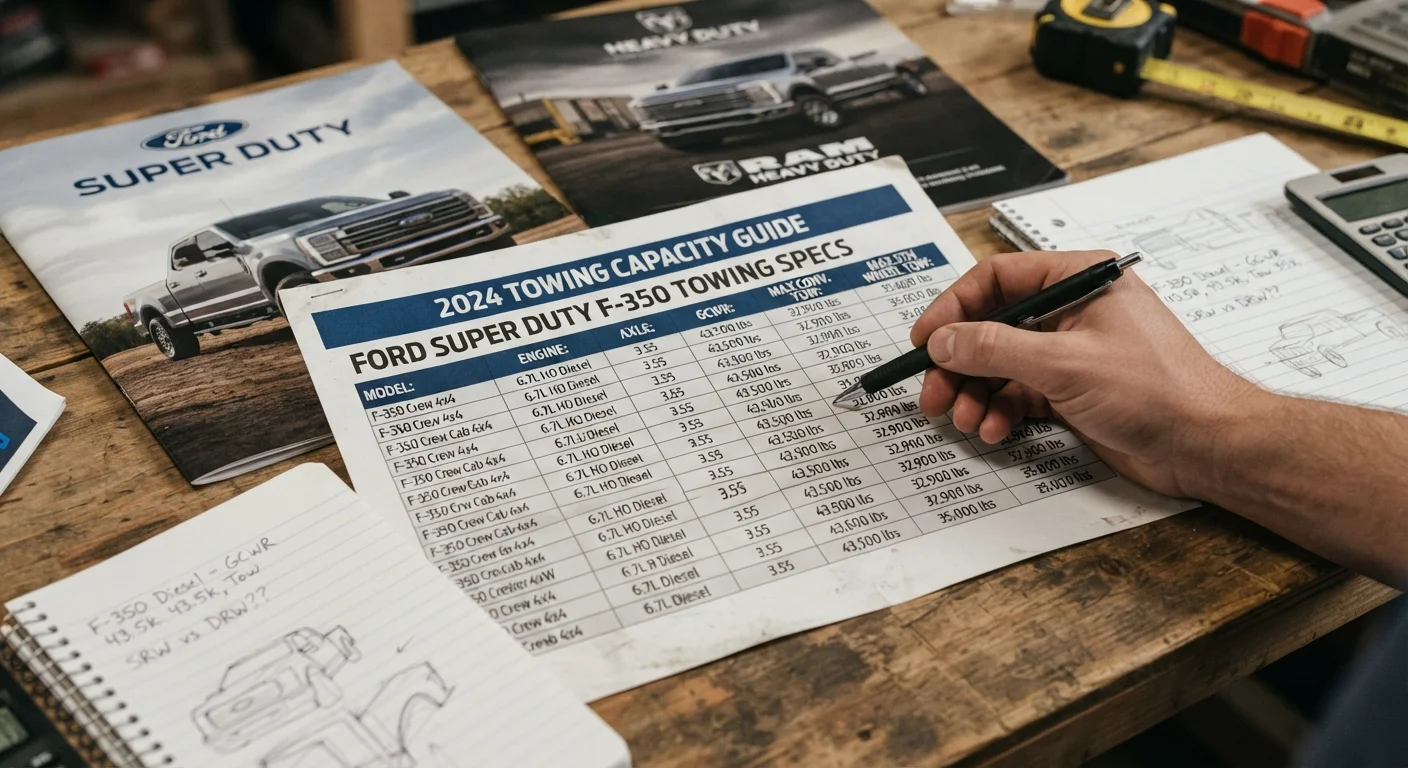 Reading a Truck's Towing Chart Without Getting Misled