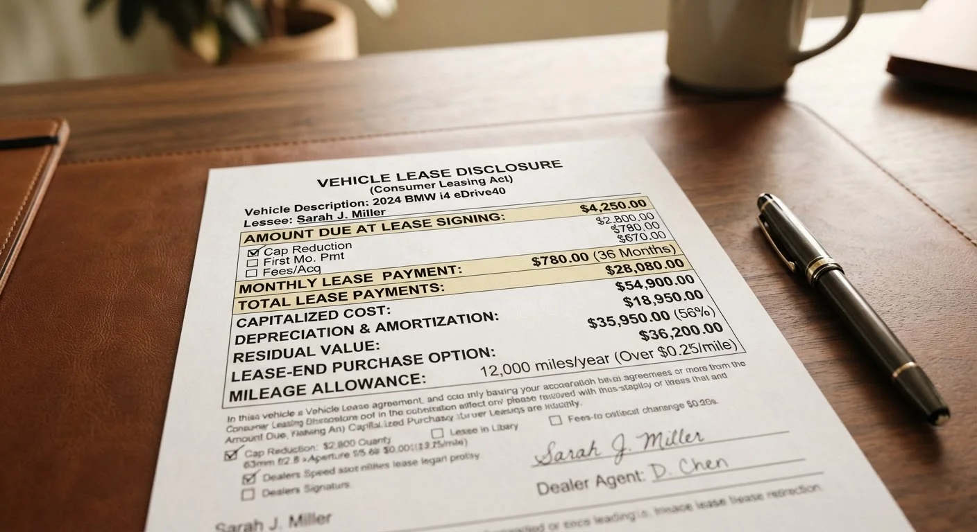 Reading the Numbers on a Lease Offer Before You Agree