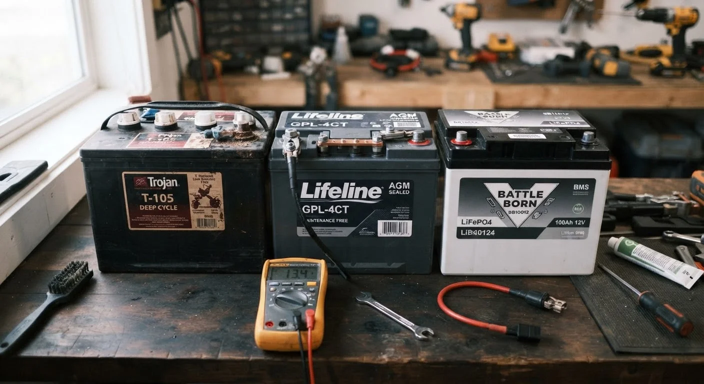 RV Battery Types and the Maintenance Each One Demands