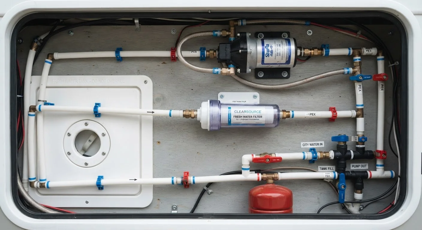 RV Fresh Water System Maintenance: Tanks, Lines, and Filters