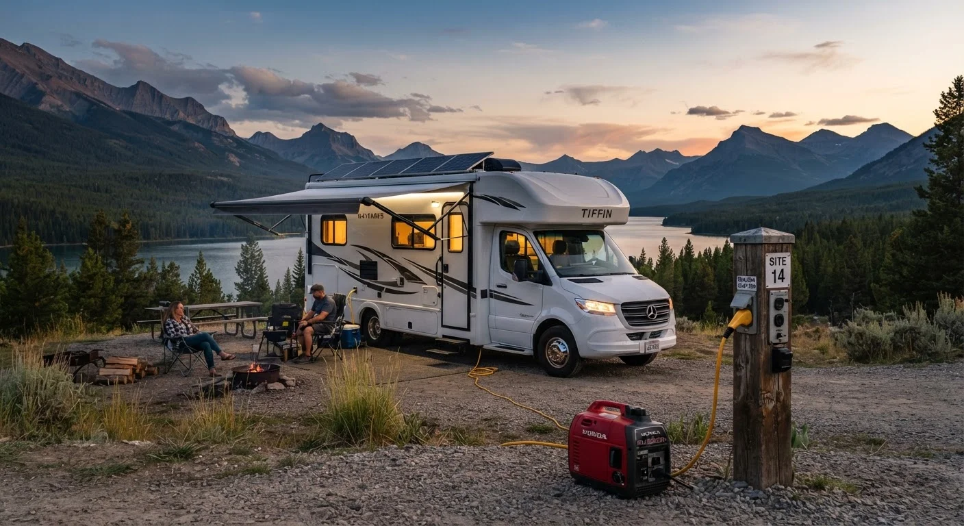 Shore Power vs. Solar vs. Generator: Powering Your RV on the Road