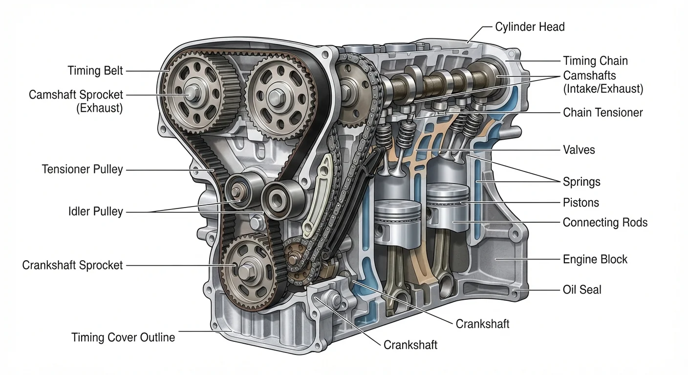 Timing Belt vs Timing Chain: Two Approaches to the Same Problem