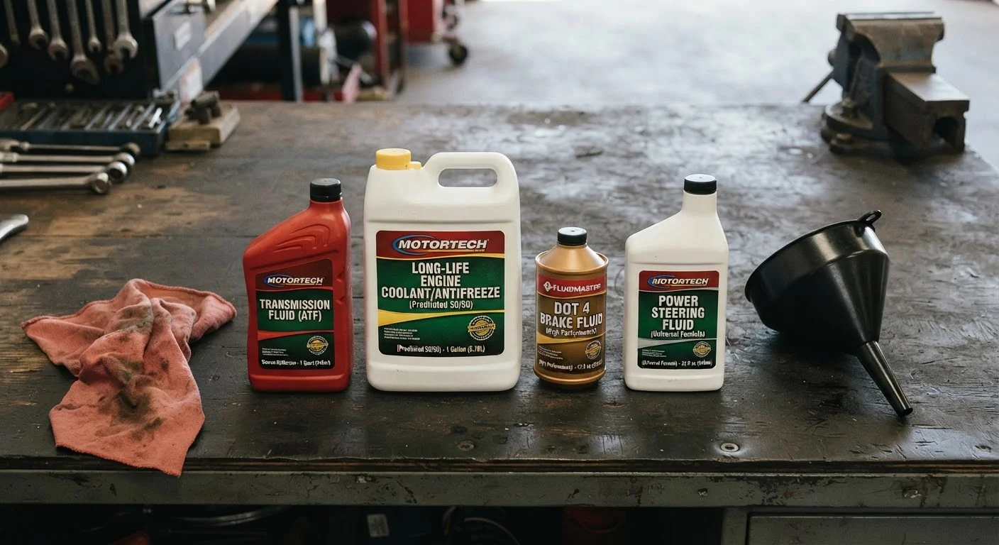 Transmission Fluid, Coolant, Brake Fluid: A Fluid-by-Fluid Reference